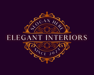 Elegant Ornamental Crest logo design