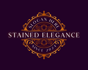 Elegant Ornamental Crest logo design