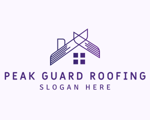 Home Roof Property logo design