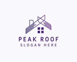 Home Roof Property logo design