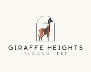 Wild Giraffe Zoo logo design