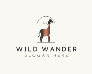 Wild Giraffe Zoo logo design