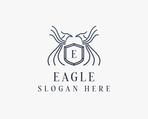 Elegant Eagle Shield  logo design