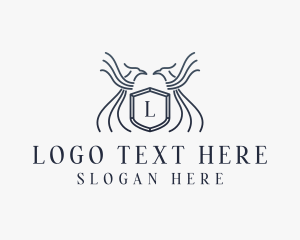 Elegant - Elegant Eagle Shield logo design