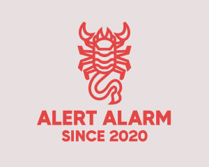 Warning - Scorpion Venomous Sting logo design