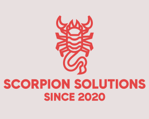 Scorpion Venomous Sting logo design