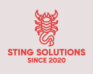 Scorpion Venomous Sting logo design