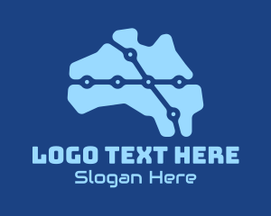 Modern - Modern Digital Map logo design
