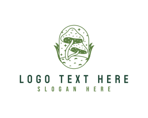 Vegetable - Medicine Mushroom Fungi logo design