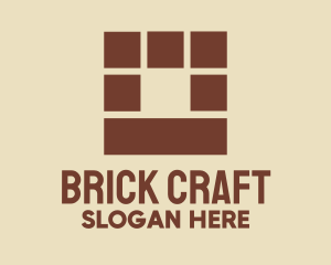 Brickwork - Brown Brick Wall logo design