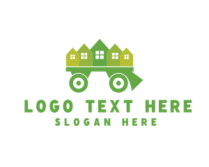 Green - Moving Truck Wagon logo design