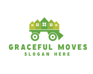 Moving Truck Wagon logo design