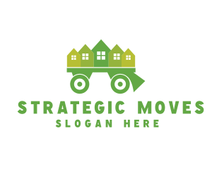 Moving Truck Wagon logo design