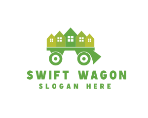 Moving Truck Wagon logo design