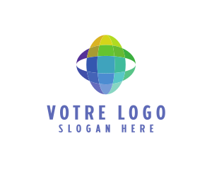 Exhibition - Geometric Planet Business logo design