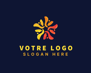 Social - Community People Group logo design