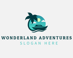 Cruise Ship Travel Getaway logo design