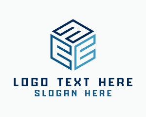 Digital - Cube Hexagon Tech Letter C logo design