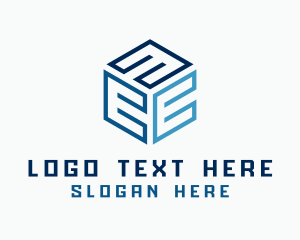 Cube Hexagon Tech Letter C Logo