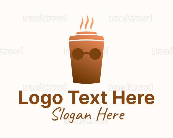Coffee Drink Eyeglass Logo
