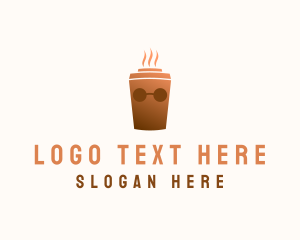 Drinking Cup - Coffee Drink Shades logo design
