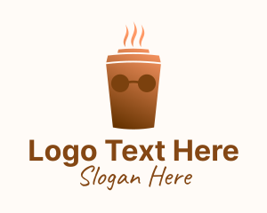 Hot Drink - Coffee Drink Eyeglass logo design