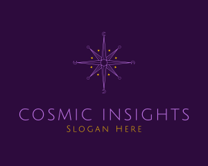 Astrology Cosmic Compass logo design