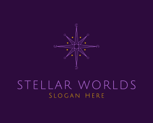 Planets - Astrology Cosmic Compass logo design