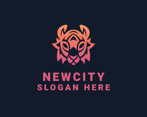 Gradient Tribal Tiger Logo