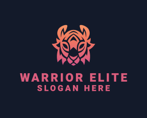 Gradient Tribal Tiger Logo