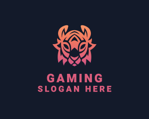 Gradient Tribal Tiger Logo