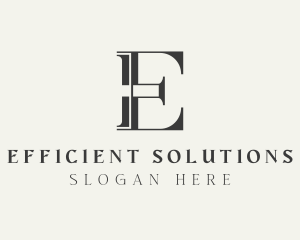 Investor Corporate Firm Letter E logo design