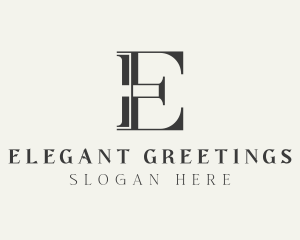 Investor Corporate Firm Letter E logo design