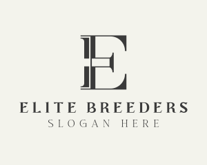 Investor Corporate Firm Letter E logo design