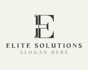 Investor Corporate Firm Letter E logo design