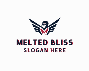 Eagle Flight Letter M logo design