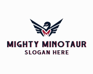 Eagle Flight Letter M logo design