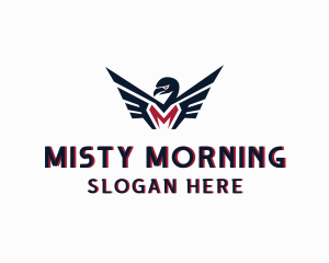 Eagle Flight Letter M logo design