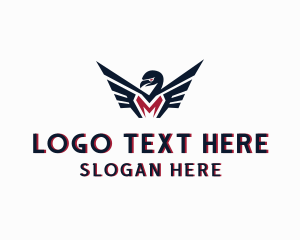 Eagle - Eagle Flight Letter M logo design