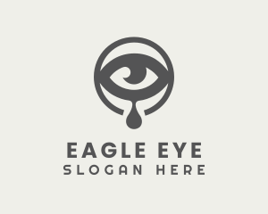 Eye Teardrop Cry logo design