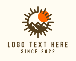 Tourist Spot - Mountain Range Travel logo design