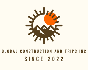 Trip - Mountain Range Travel logo design