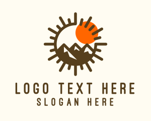 Mountain Range Travel Logo