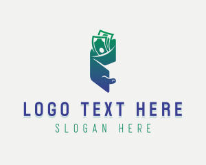 Savings - Cash Wallet Bills logo design