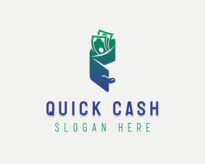 Cash - Cash Wallet Bills logo design