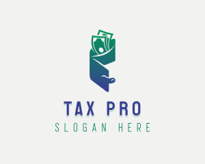 Tax - Cash Wallet Bills logo design