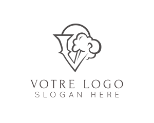 Smoke - Steam Cloud Vape logo design