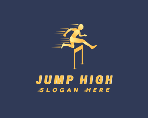 Hurdle Sports Athlete  logo design