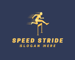 Hurdle Sports Athlete  logo design