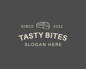 Savory - Steak Meat Wordmark logo design